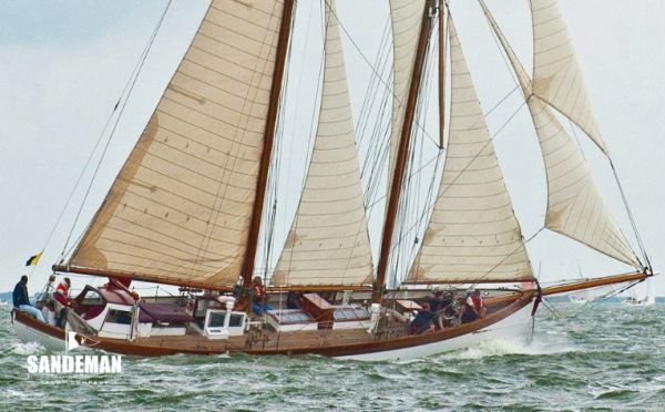 Yacht Fred Shepherd 54 ft Staysail Schooner 1929