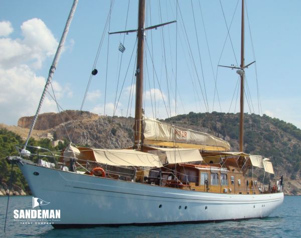 Yacht Laurent Giles 72 ft Motor Sailer 1964