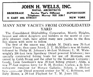 Foto 101 di 103: Consolidated 66 ft Twin Screw Long Island Commuter Boat 1929/1997